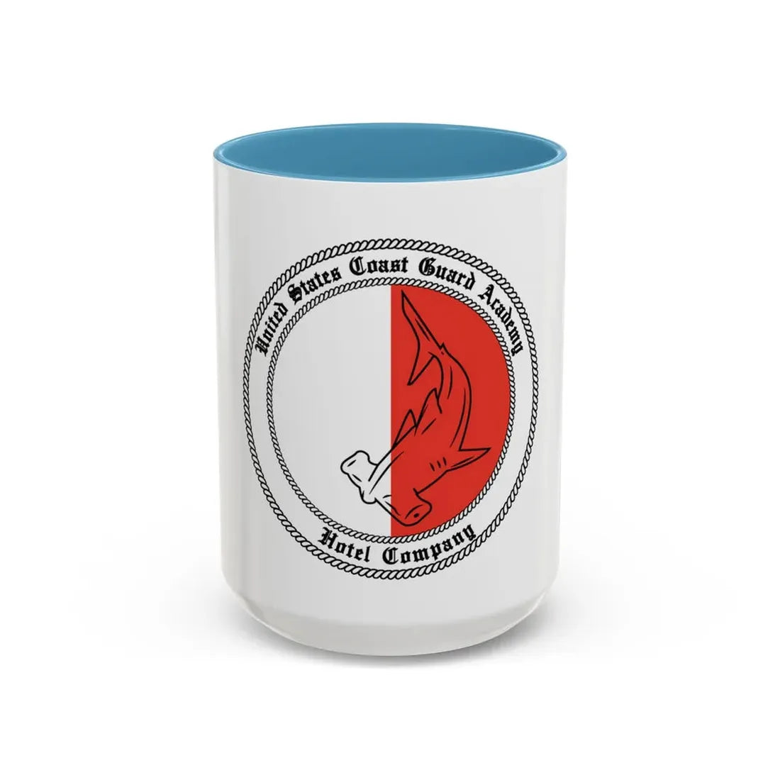 USCGA Hotel Co Hammerhead (U.S. Coast Guard) Accent Coffee Mug 15oz Light Blue - Go Mug Yourself