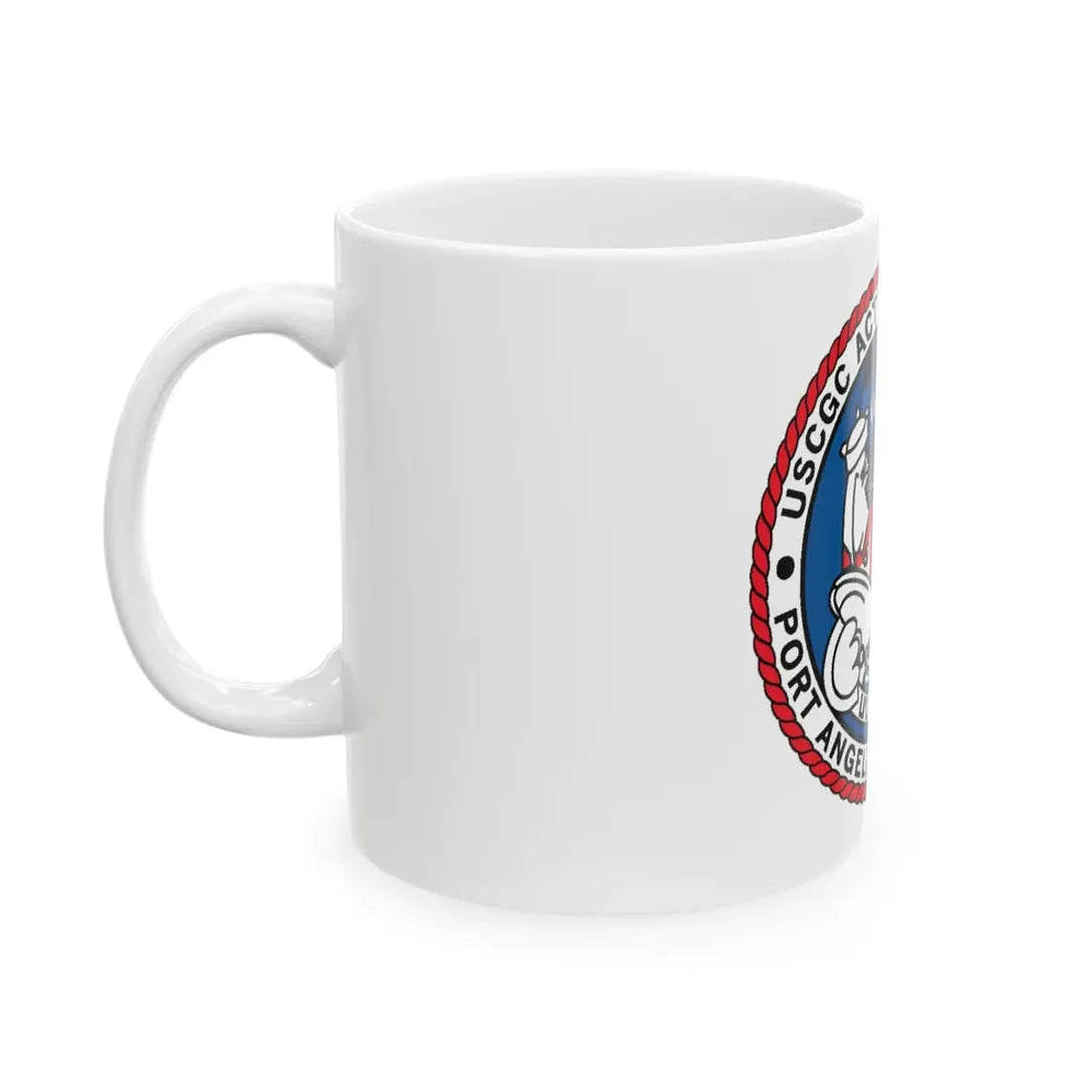 USCGC Active WMEC 618 Port Angeles WA (U.S. Coast Guard) White Coffee Mug - Go Mug Yourself