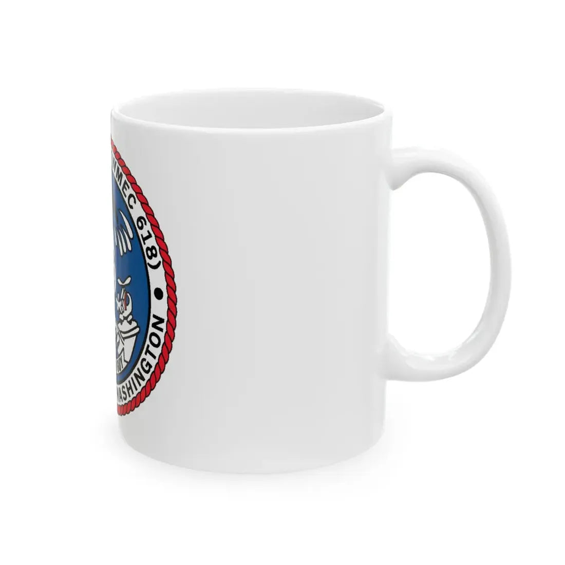 USCGC Active WMEC 618 Port Angeles WA (U.S. Coast Guard) White Coffee Mug - Go Mug Yourself