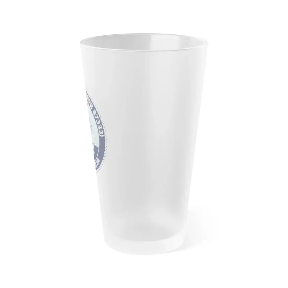 USCGC Adelie (U.S. Coast Guard) Frosted Pint Glass 16oz - Go Mug Yourself