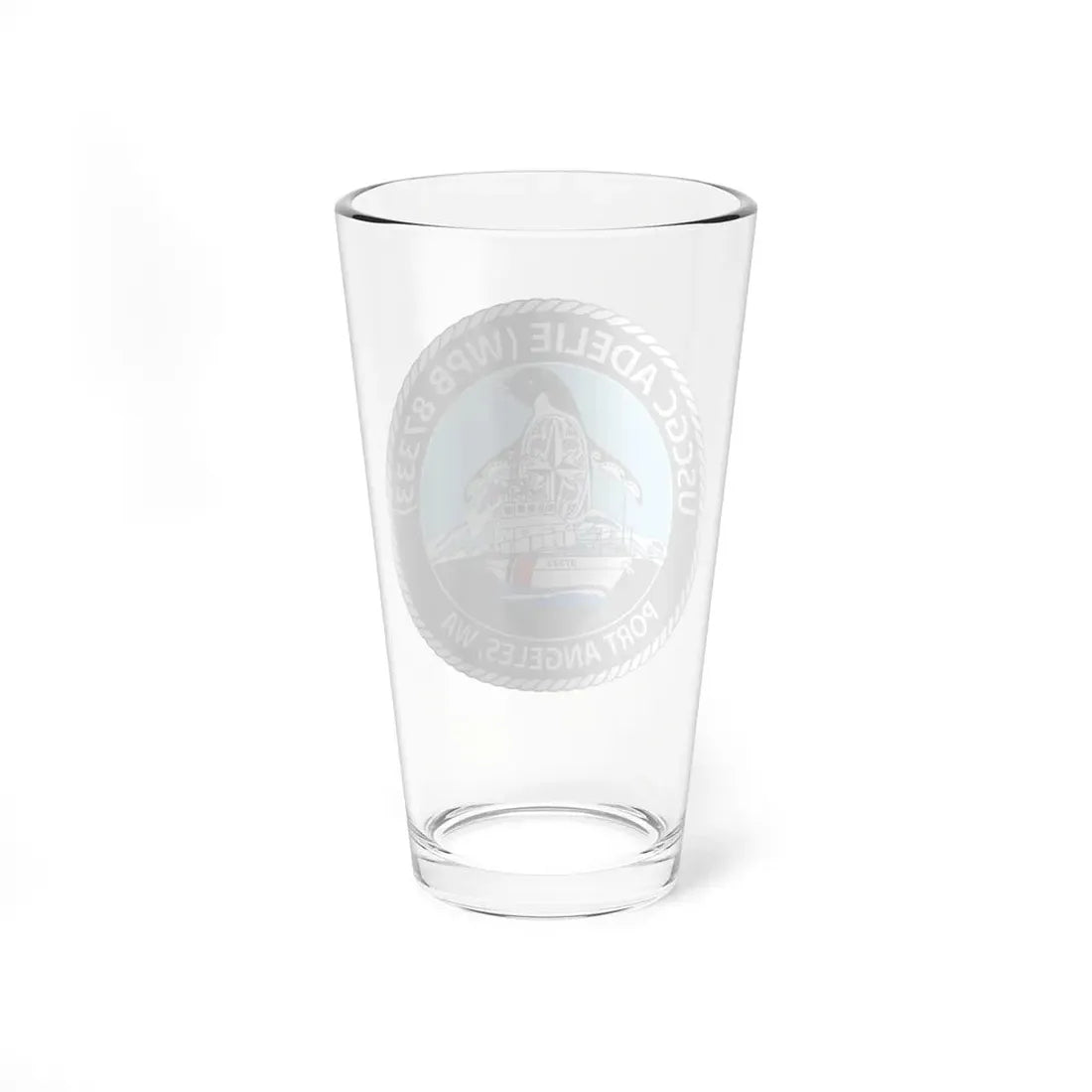USCGC Adelie (U.S. Coast Guard) Pint Glass 16oz - Go Mug Yourself