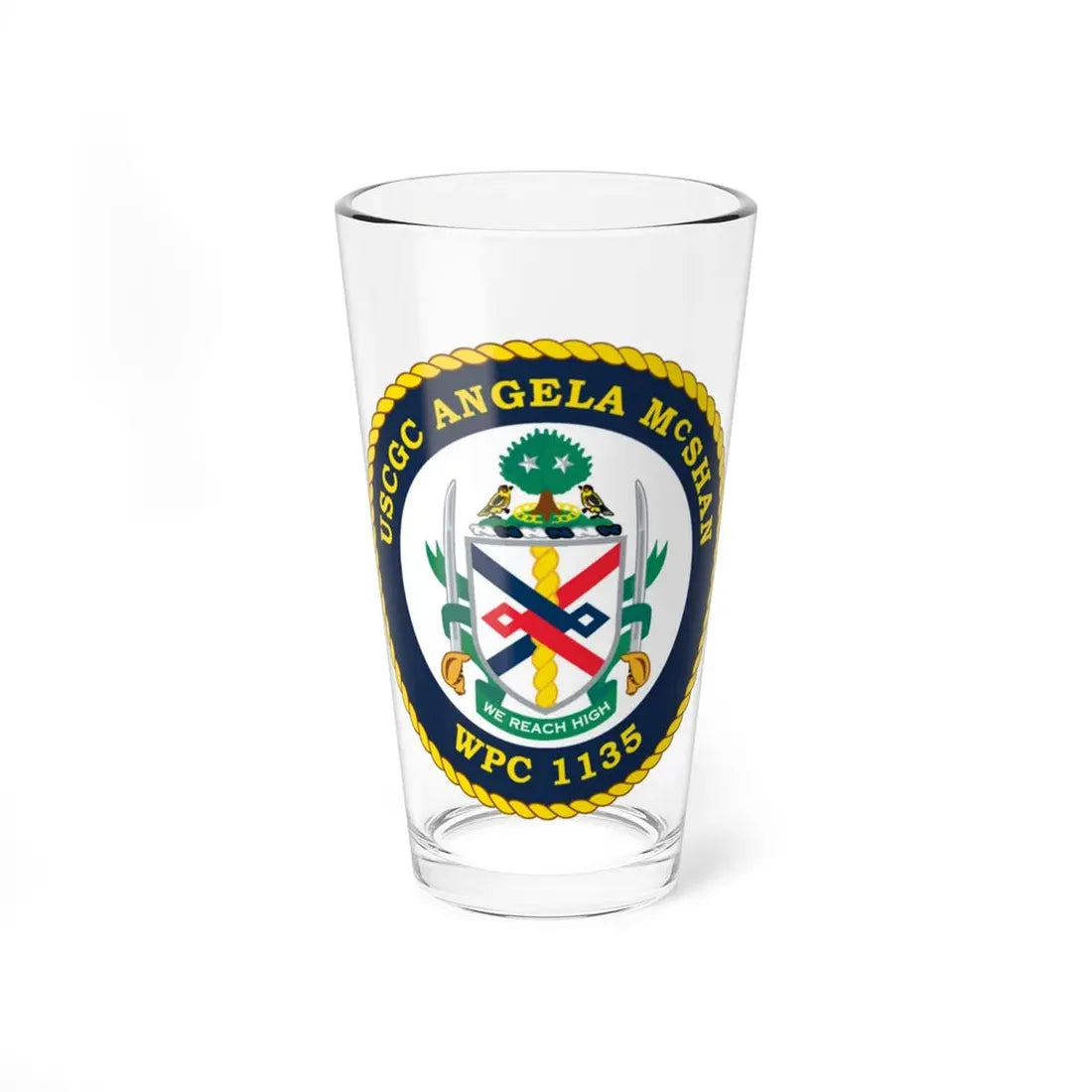 USCGC ANGELA McSHAN WPC 1135 (U.S. Coast Guard) Pint Glass 16oz 16oz - Go Mug Yourself