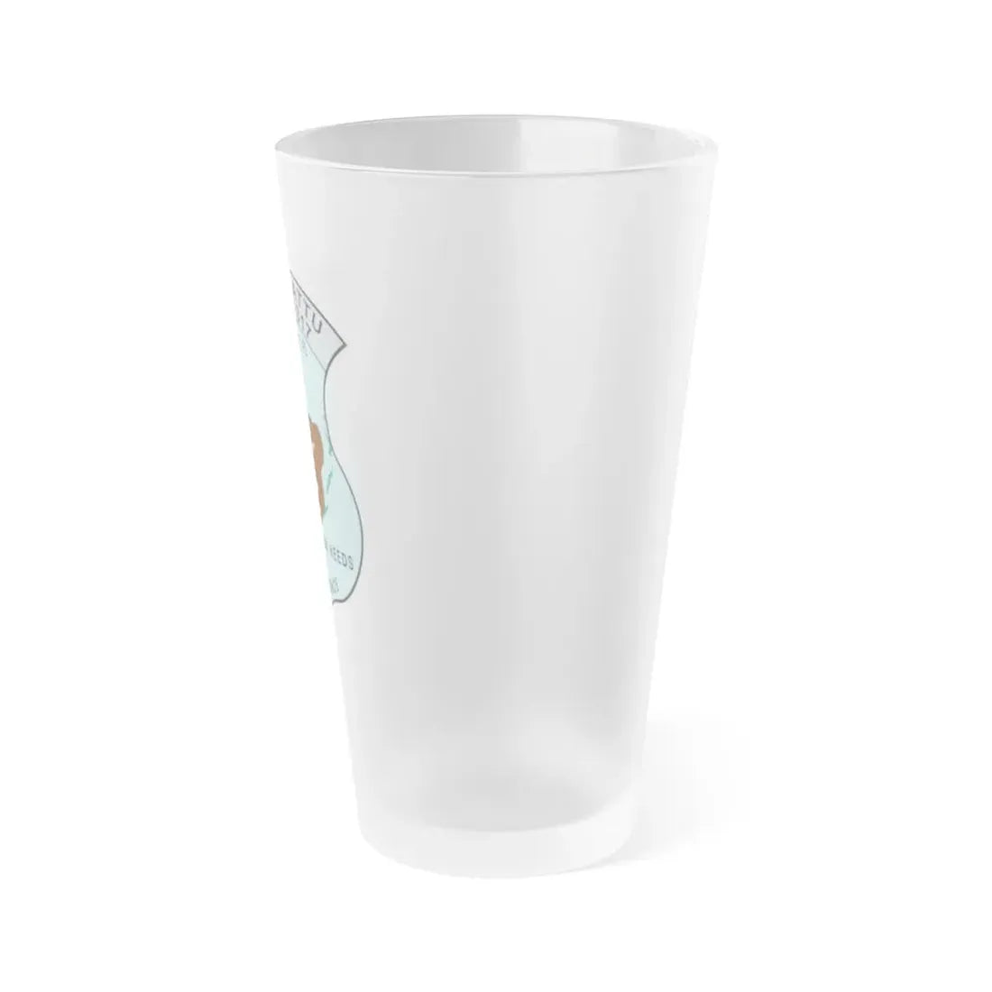 USCGC Attu WPB 1317 Key West FL (U.S. Coast Guard) Frosted Pint Glass 16oz - Go Mug Yourself