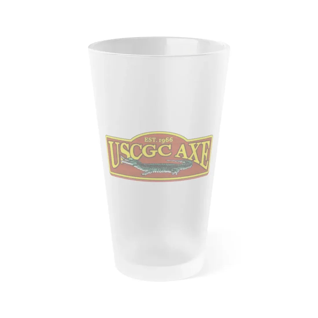 USCGC Axe (U.S. Coast Guard) Frosted Pint Glass 16oz Default Title - Go Mug Yourself