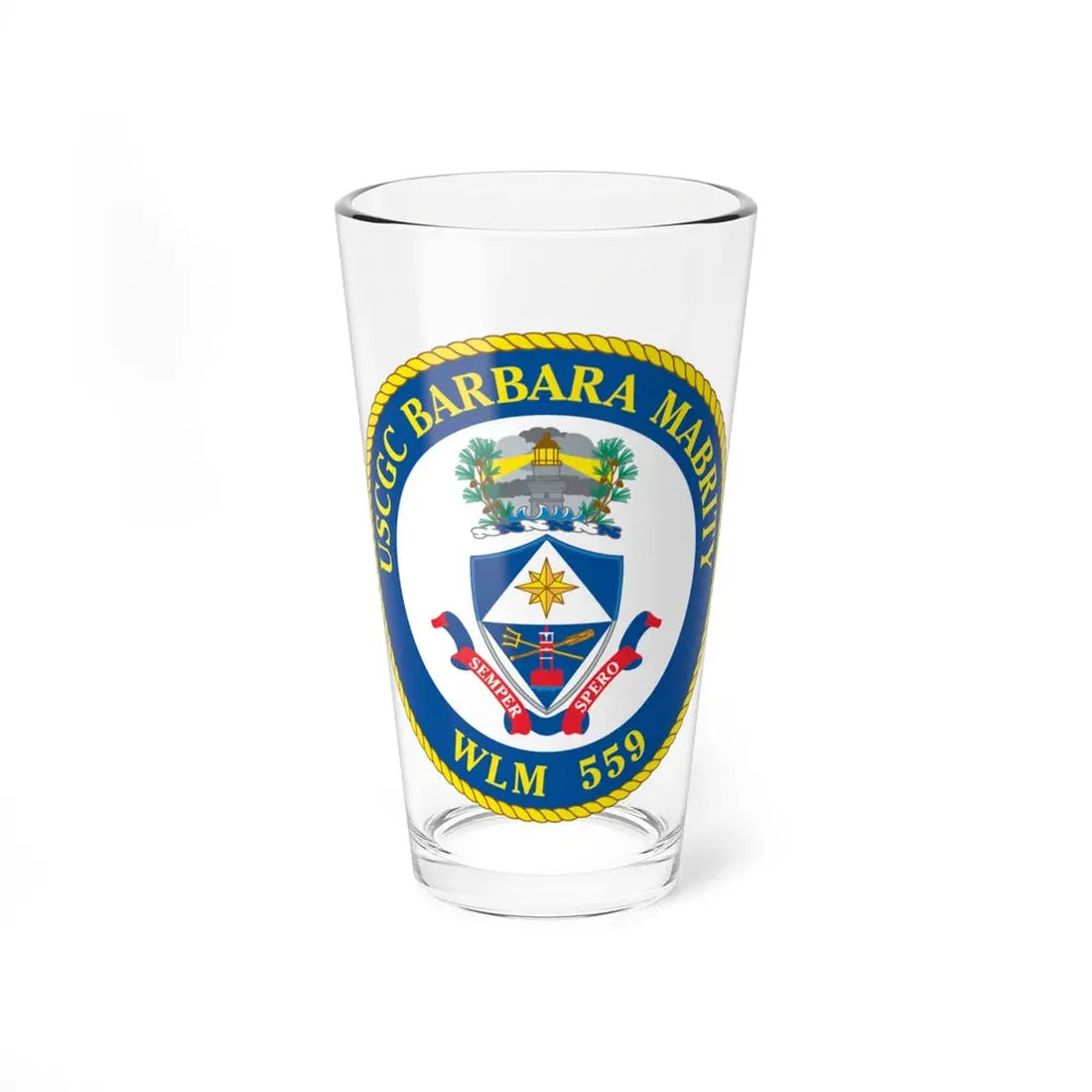 USCGC Barbara Mabrity WLM 559 (U.S. Coast Guard) Pint Glass 16oz 16oz - Go Mug Yourself