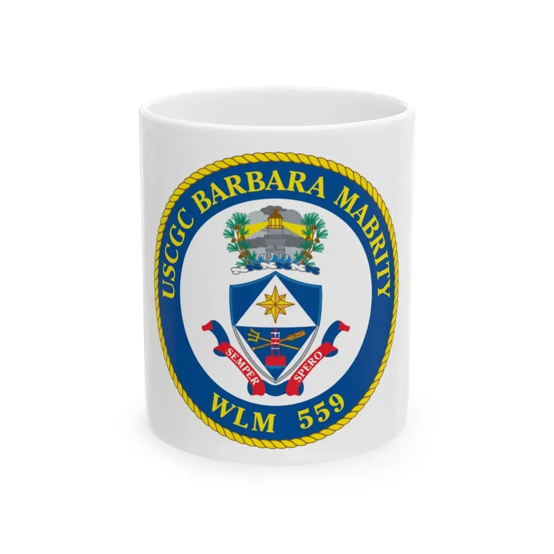 USCGC Barbara Mabrity WLM 559 (U.S. Coast Guard) White Coffee Mug 11oz - Go Mug Yourself