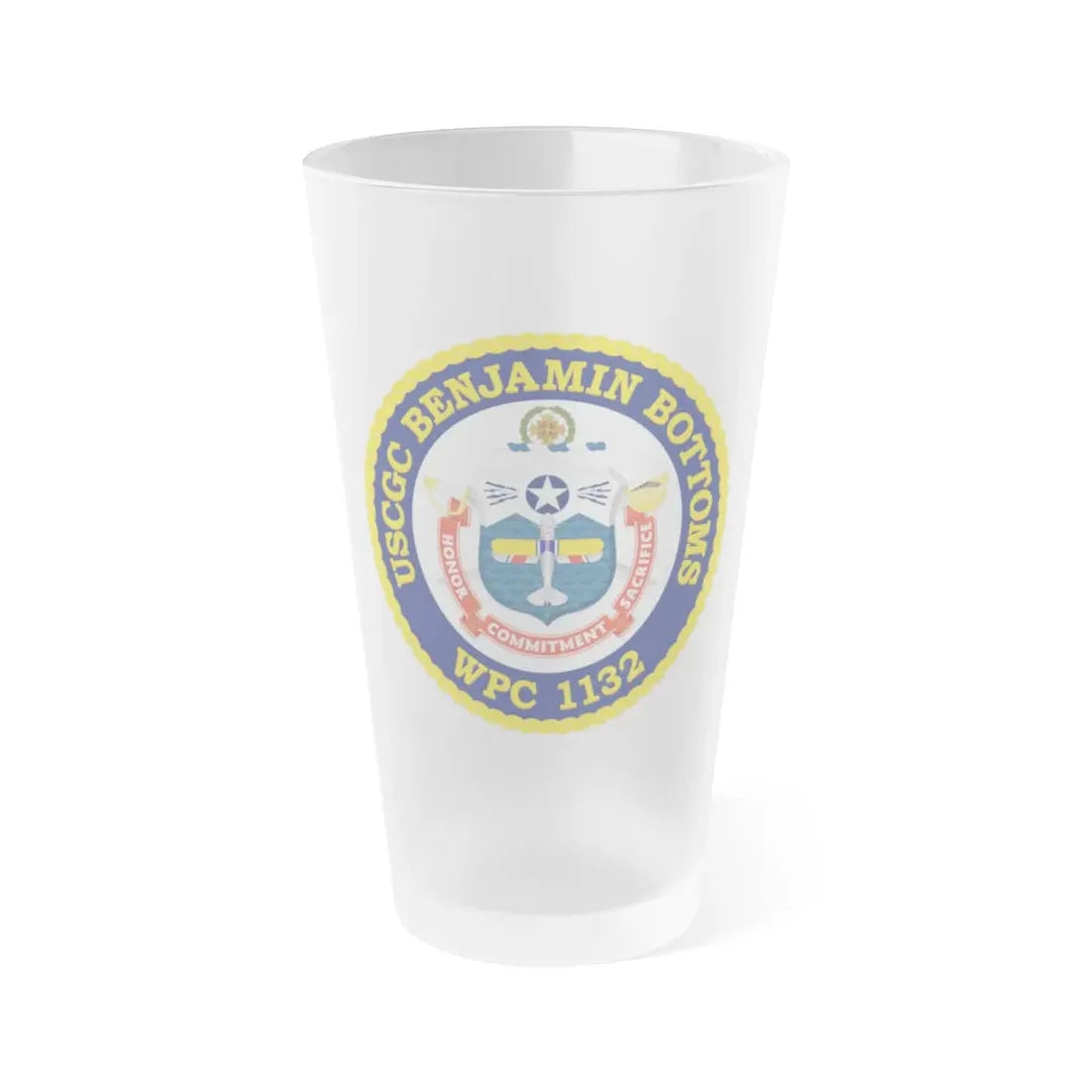 USCGC Benjamin Bottoms WPC 1132 (U.S. Coast Guard) Frosted Pint Glass 16oz Default Title - Go Mug Yourself