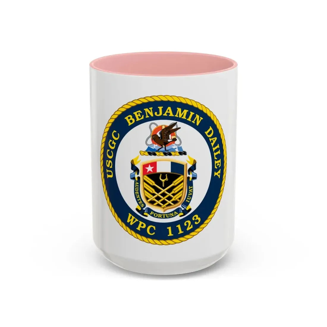 USCGC Benjamin Dailey WPC 1123 (U.S. Coast Guard) Accent Coffee Mug 15oz Pink - Go Mug Yourself
