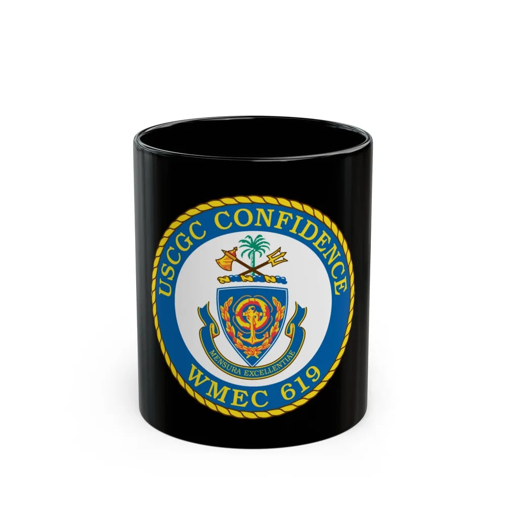 USCGC Confidence WMEC 619 (U.S. Coast Guard) Black Coffee Mug-11oz-Go Mug Yourself