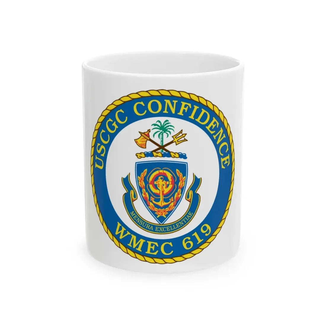 USCGC Confidence WMEC 619 (U.S. Coast Guard) White Coffee Mug 11oz - Go Mug Yourself