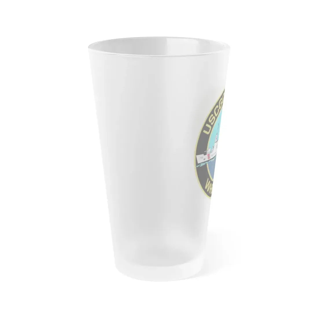 USCGC Dallas WHEC 716 2 (U.S. Coast Guard) Frosted Pint Glass 16oz - Go Mug Yourself