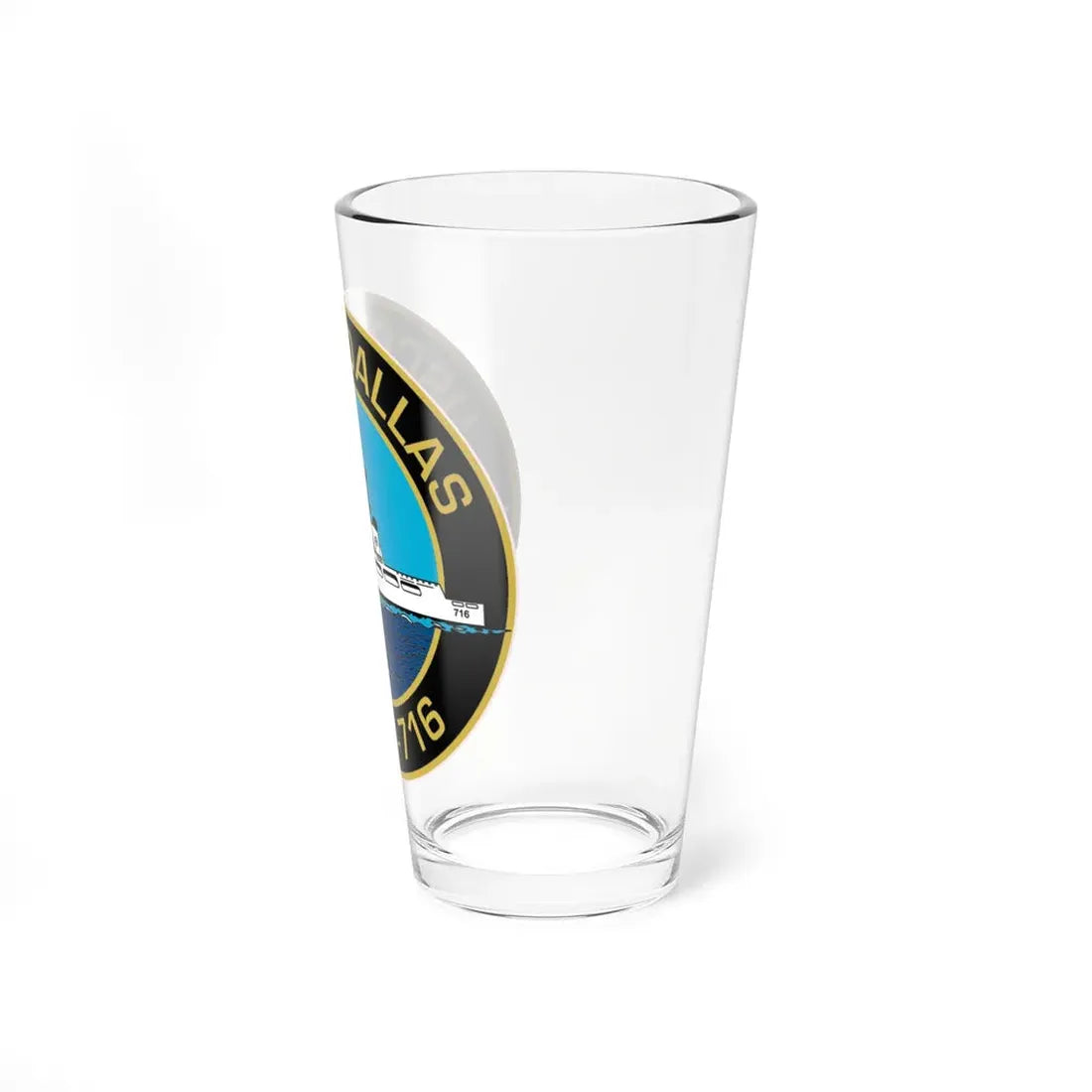 USCGC Dallas WHEC 716 2 (U.S. Coast Guard) Pint Glass 16oz - Go Mug Yourself