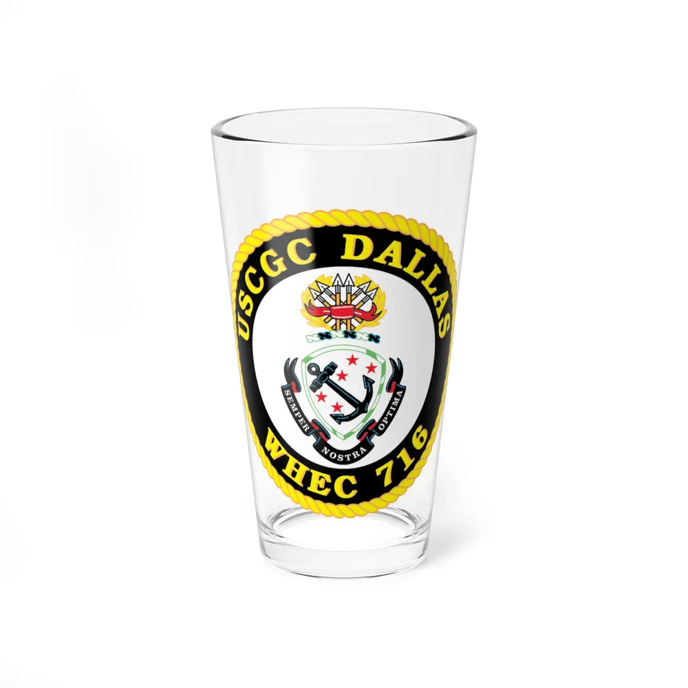 USCGC Dallas WHEC 716 (U.S. Coast Guard) Pint Glass 16oz 16oz - Go Mug Yourself