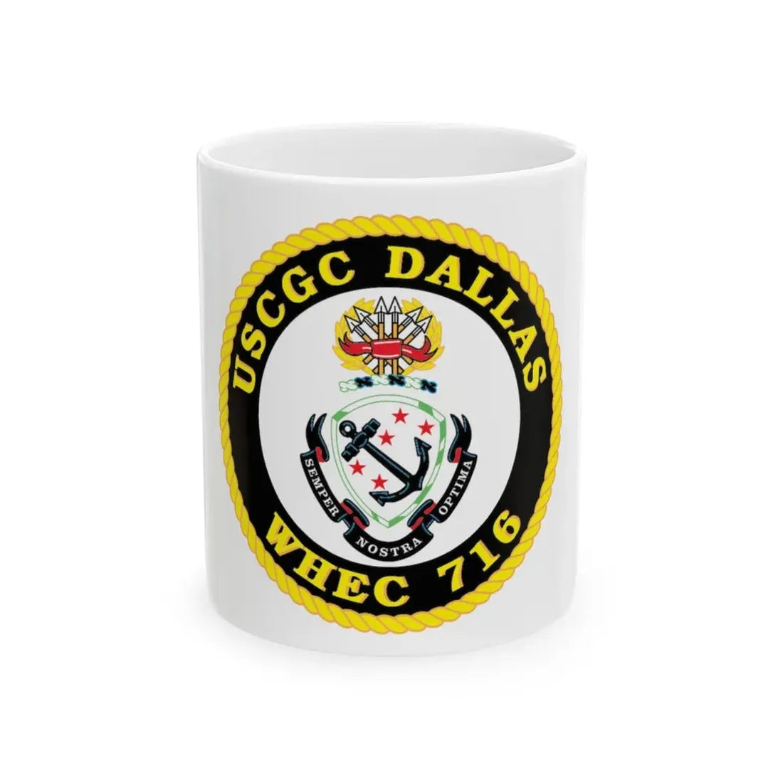 USCGC Dallas WHEC 716 (U.S. Coast Guard) White Coffee Mug 11oz - Go Mug Yourself