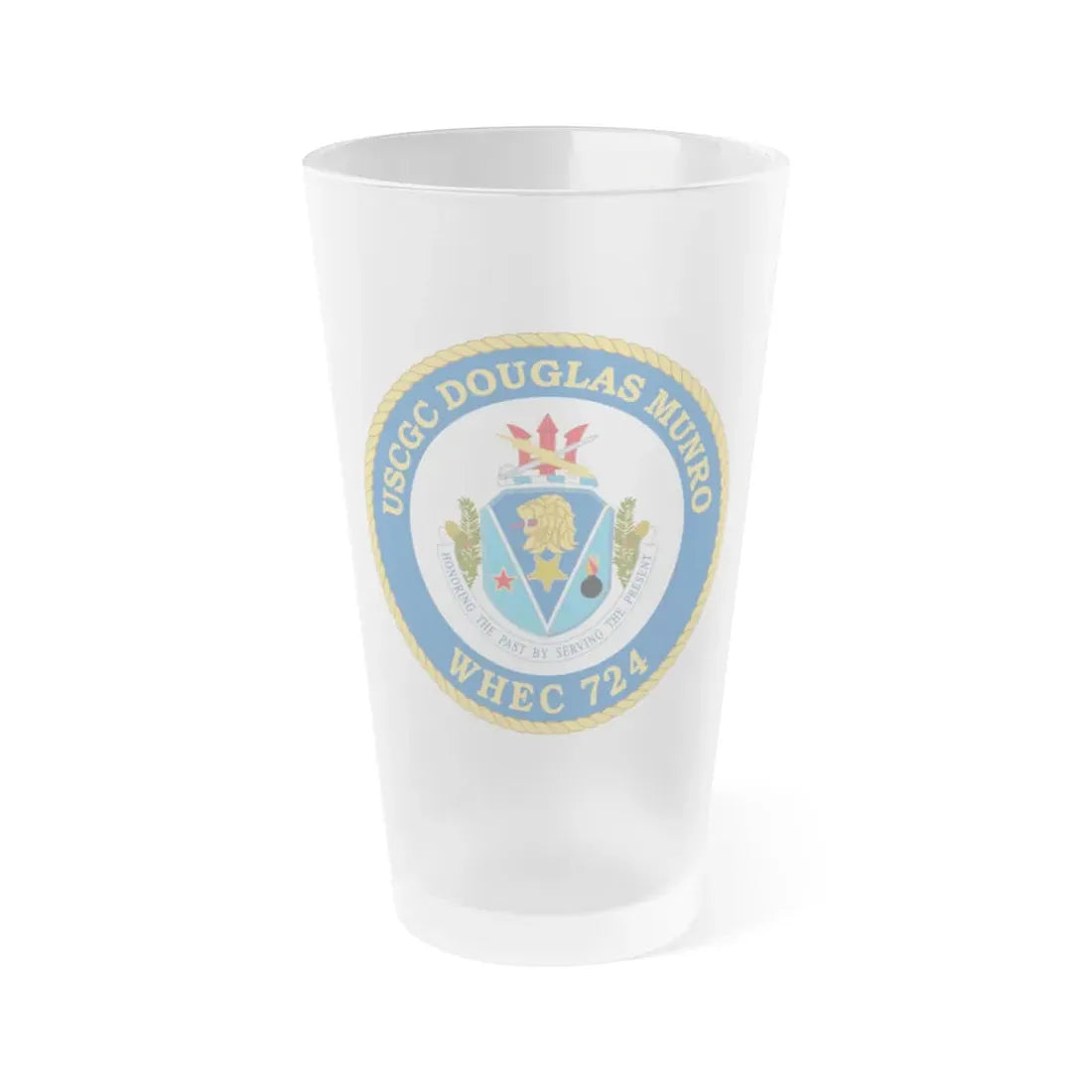 USCGC Douglas Munro (U.S. Coast Guard) Frosted Pint Glass 16oz Default Title - Go Mug Yourself