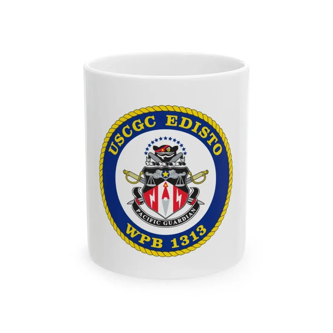 USCGC Edisto WPB 1313 (U.S. Coast Guard) White Coffee Mug 11oz - Go Mug Yourself
