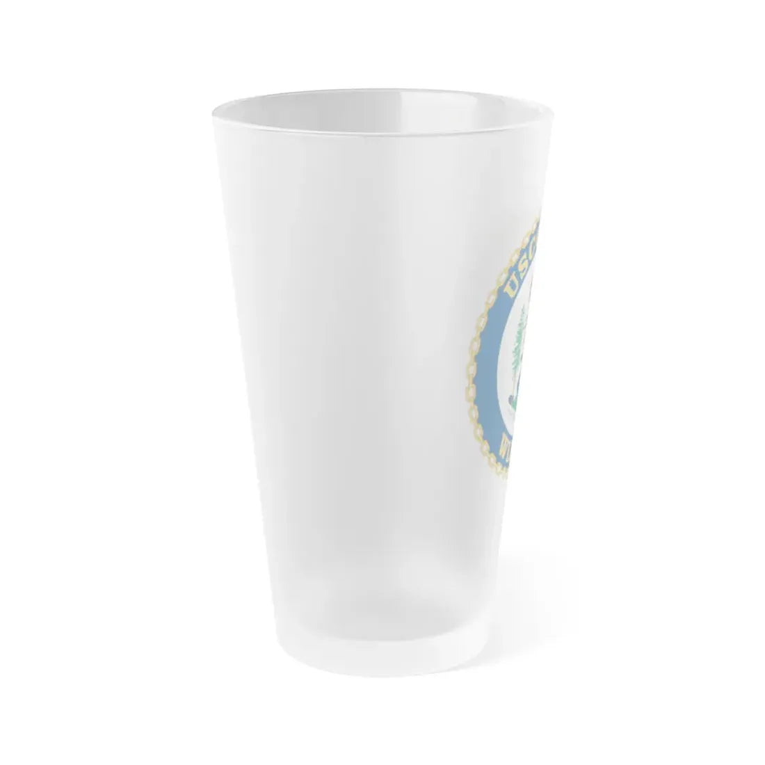 USCGC Fir WLB 213 (U.S. Coast Guard) Frosted Pint Glass 16oz - Go Mug Yourself
