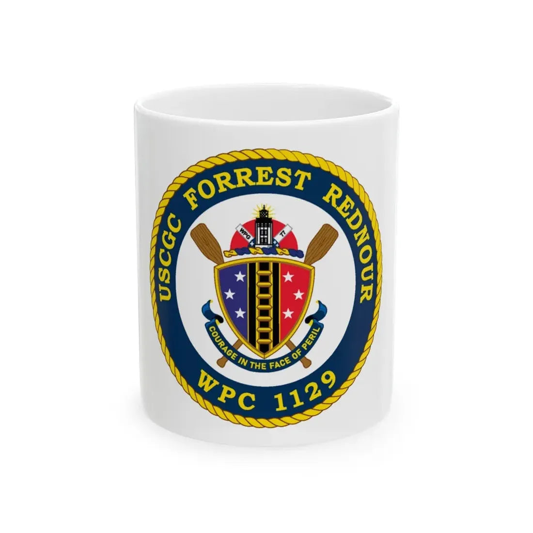 USCGC Forrest Rednour WPC 1129 (U.S. Coast Guard) White Coffee Mug 11oz - Go Mug Yourself