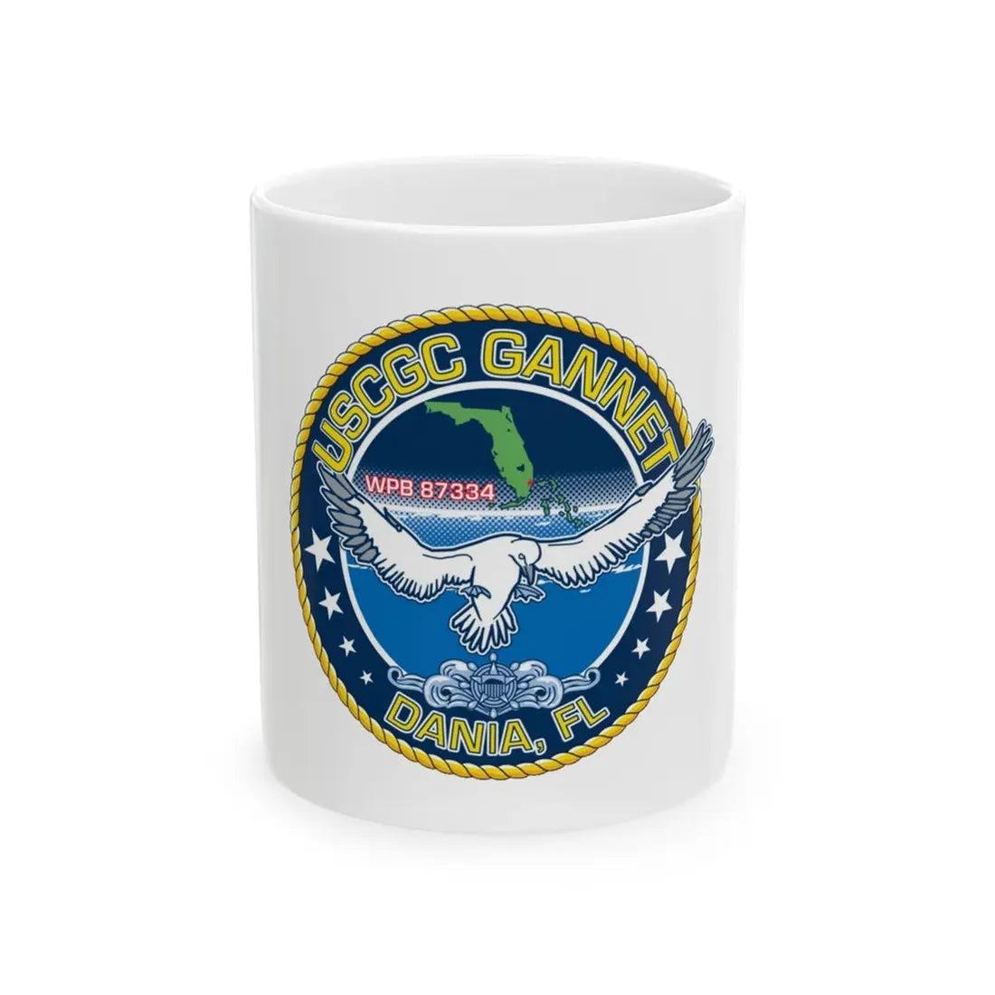 USCGC Gannet Dania FL (U.S. Coast Guard) White Coffee Mug 11oz - Go Mug Yourself