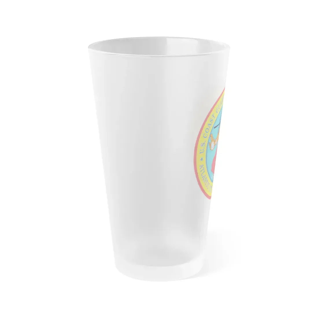 USCGC Group Air Station Atlantic City NJ (U.S. Coast Guard) Frosted Pint Glass 16oz - Go Mug Yourself