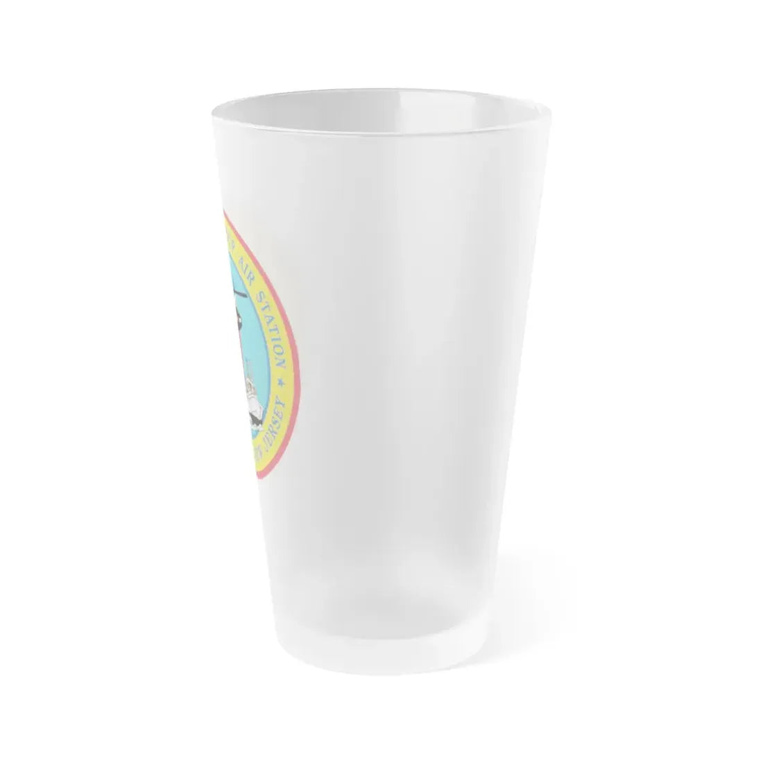 USCGC Group Air Station Atlantic City NJ (U.S. Coast Guard) Frosted Pint Glass 16oz - Go Mug Yourself