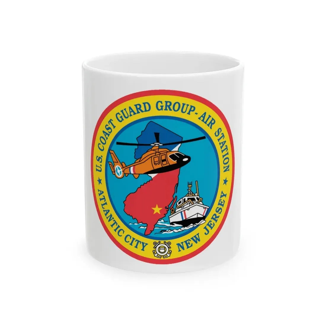 USCGC Group Air Station Atlantic City NJ (U.S. Coast Guard) White Coffee Mug 11oz - Go Mug Yourself