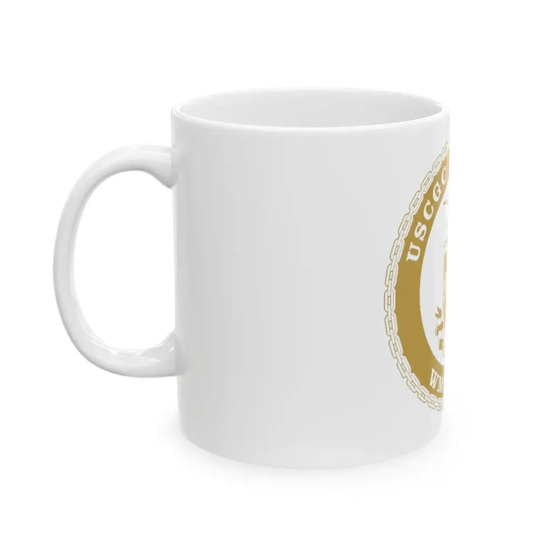 USCGC Hamilton WMSL 753 GOLD (U.S. Coast Guard) White Coffee Mug - Go Mug Yourself