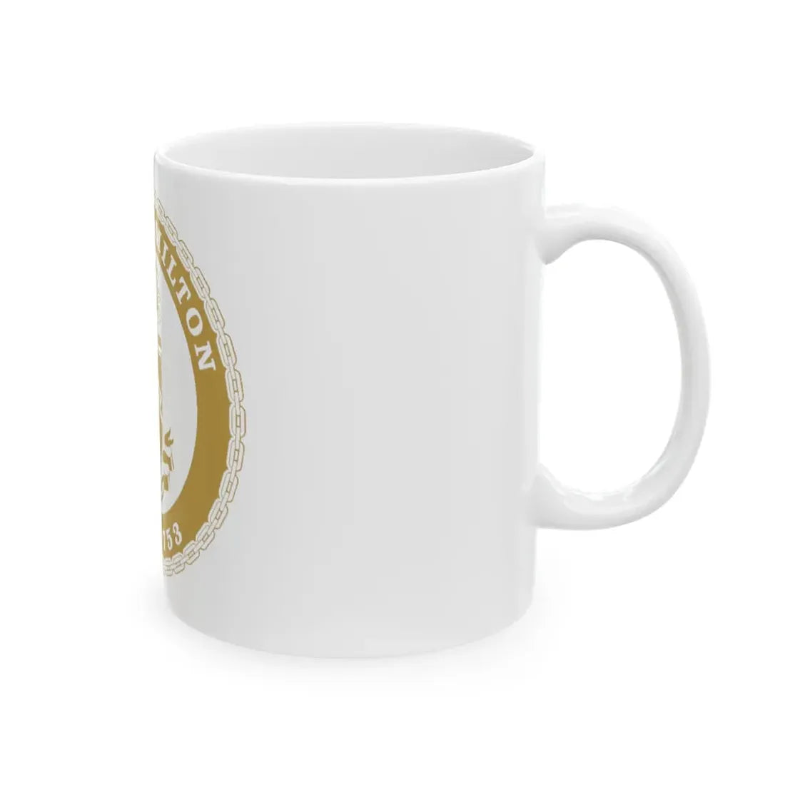USCGC Hamilton WMSL 753 GOLD (U.S. Coast Guard) White Coffee Mug - Go Mug Yourself
