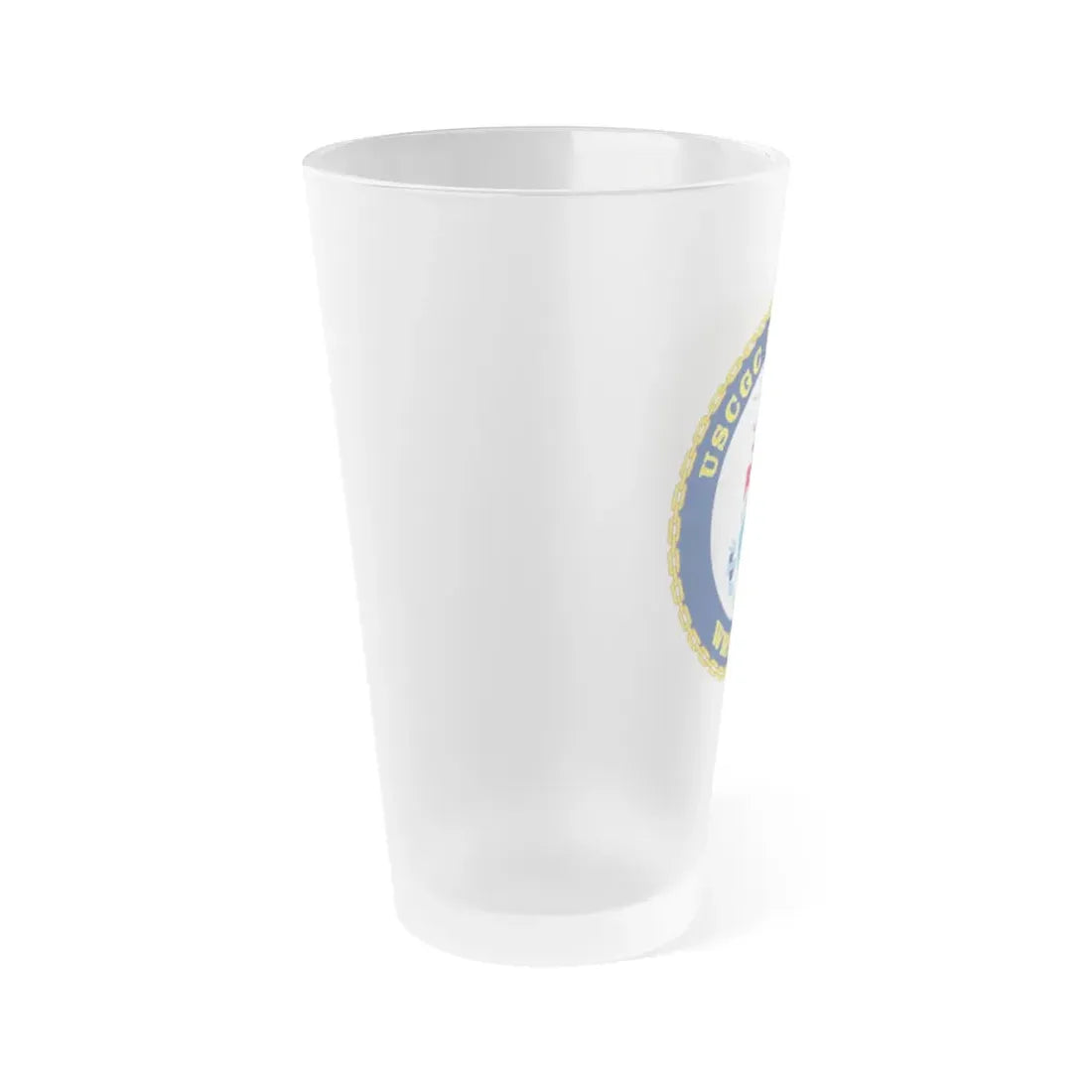USCGC Hamilton WMSL 753 (U.S. Coast Guard) Frosted Pint Glass 16oz - Go Mug Yourself