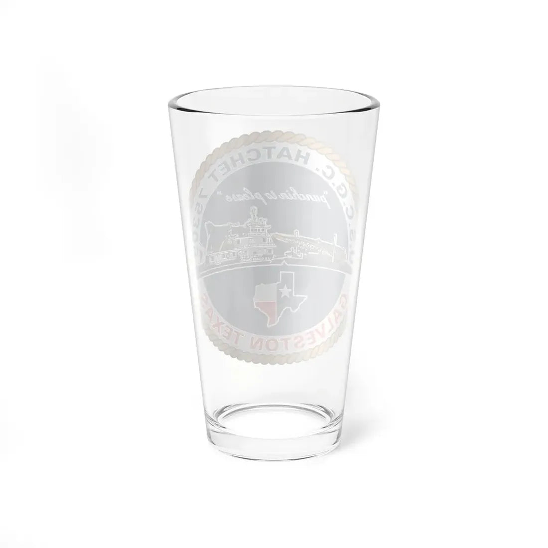 USCGC Hatchet 75309 Galveston TX (U.S. Coast Guard) Pint Glass 16oz - Go Mug Yourself