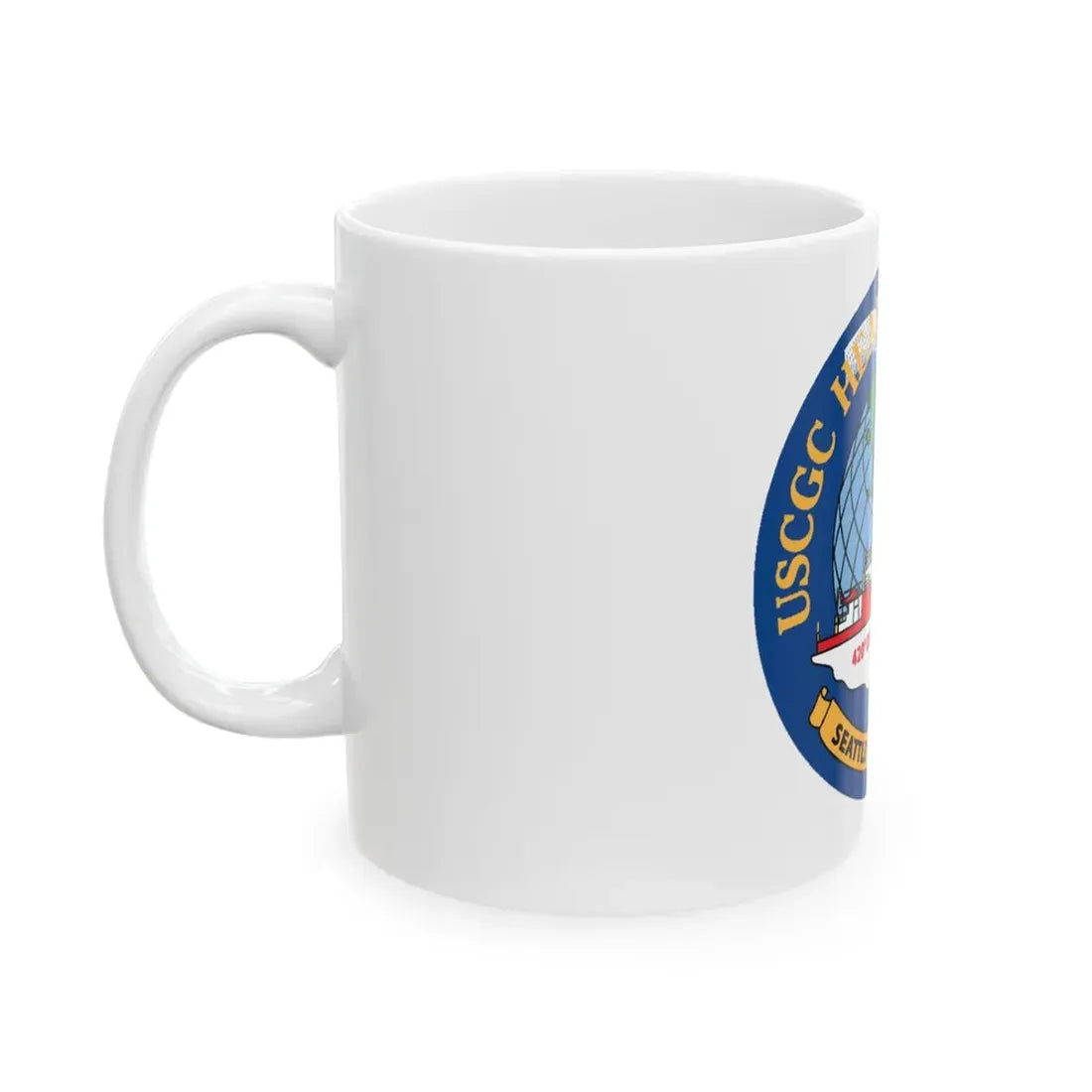 USCGC Healy WAGB 20 Seattle Wash (U.S. Coast Guard) White Coffee Mug - Go Mug Yourself