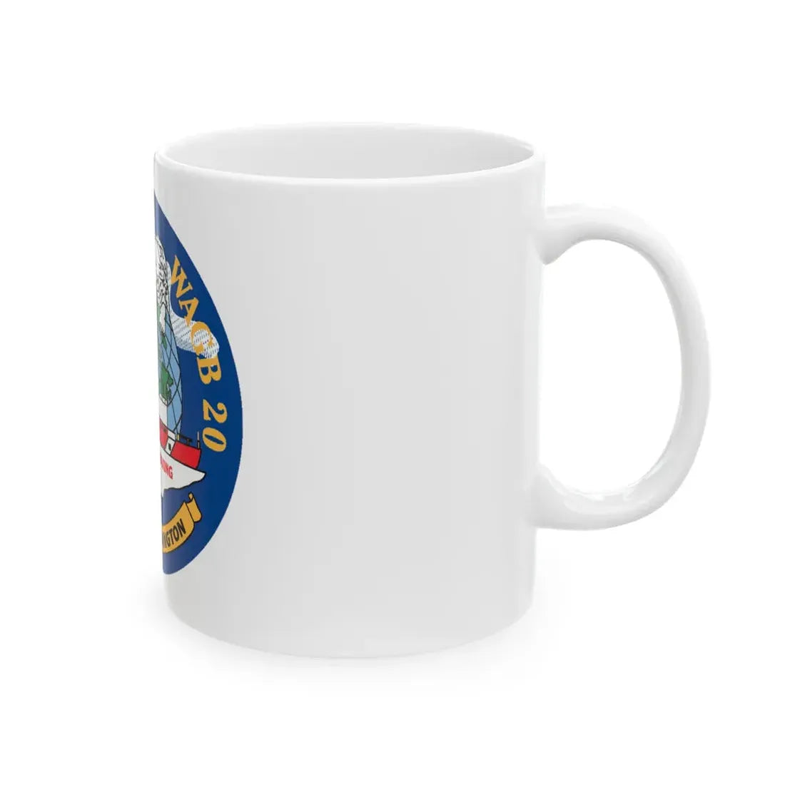 USCGC Healy WAGB 20 Seattle Wash (U.S. Coast Guard) White Coffee Mug - Go Mug Yourself