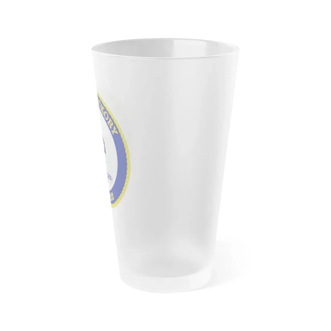 USCGC Hickory WLB 212 (U.S. Coast Guard) Frosted Pint Glass 16oz - Go Mug Yourself