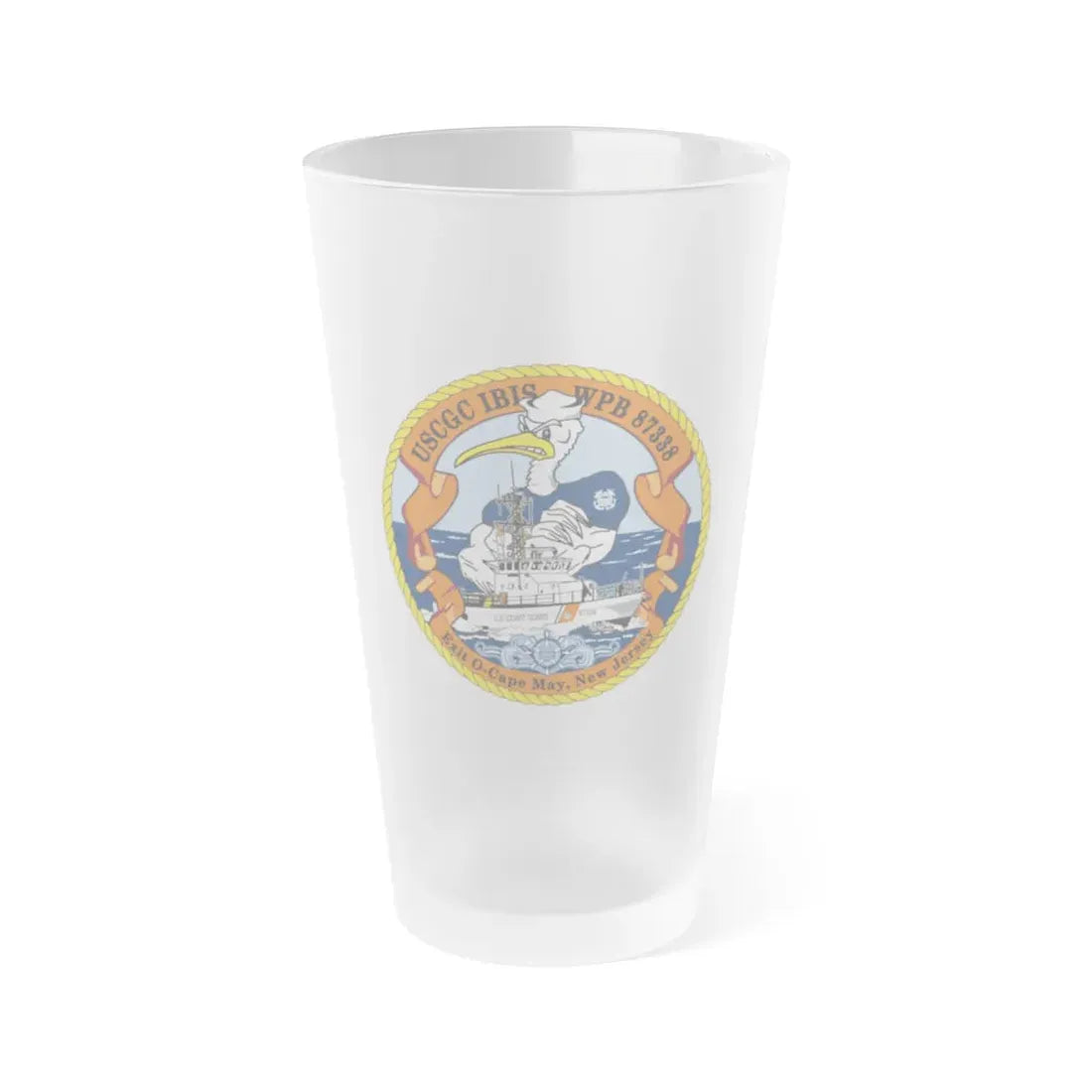 USCGC IBIS (U.S. Coast Guard) Frosted Pint Glass 16oz Default Title - Go Mug Yourself