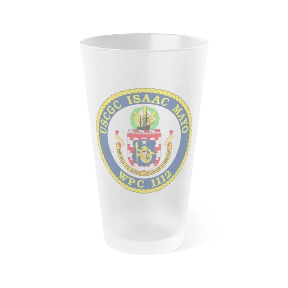 USCGC Isaac Mayo WPC 1112 (U.S. Coast Guard) Frosted Pint Glass 16oz Default Title - Go Mug Yourself