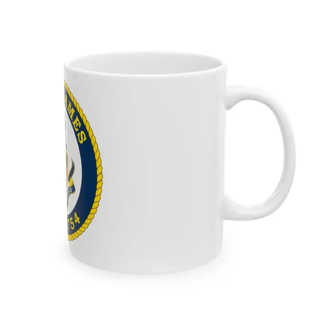 USCGC James WMSL 754 (U.S. Coast Guard) White Coffee Mug - Go Mug Yourself