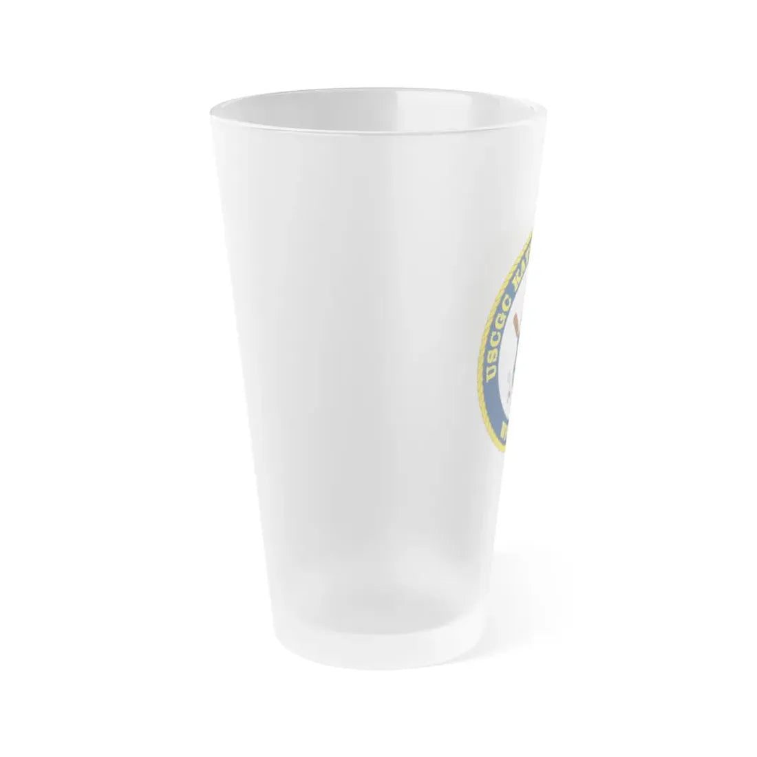 USCGC Kathleen Moore (U.S. Coast Guard) Frosted Pint Glass 16oz - Go Mug Yourself