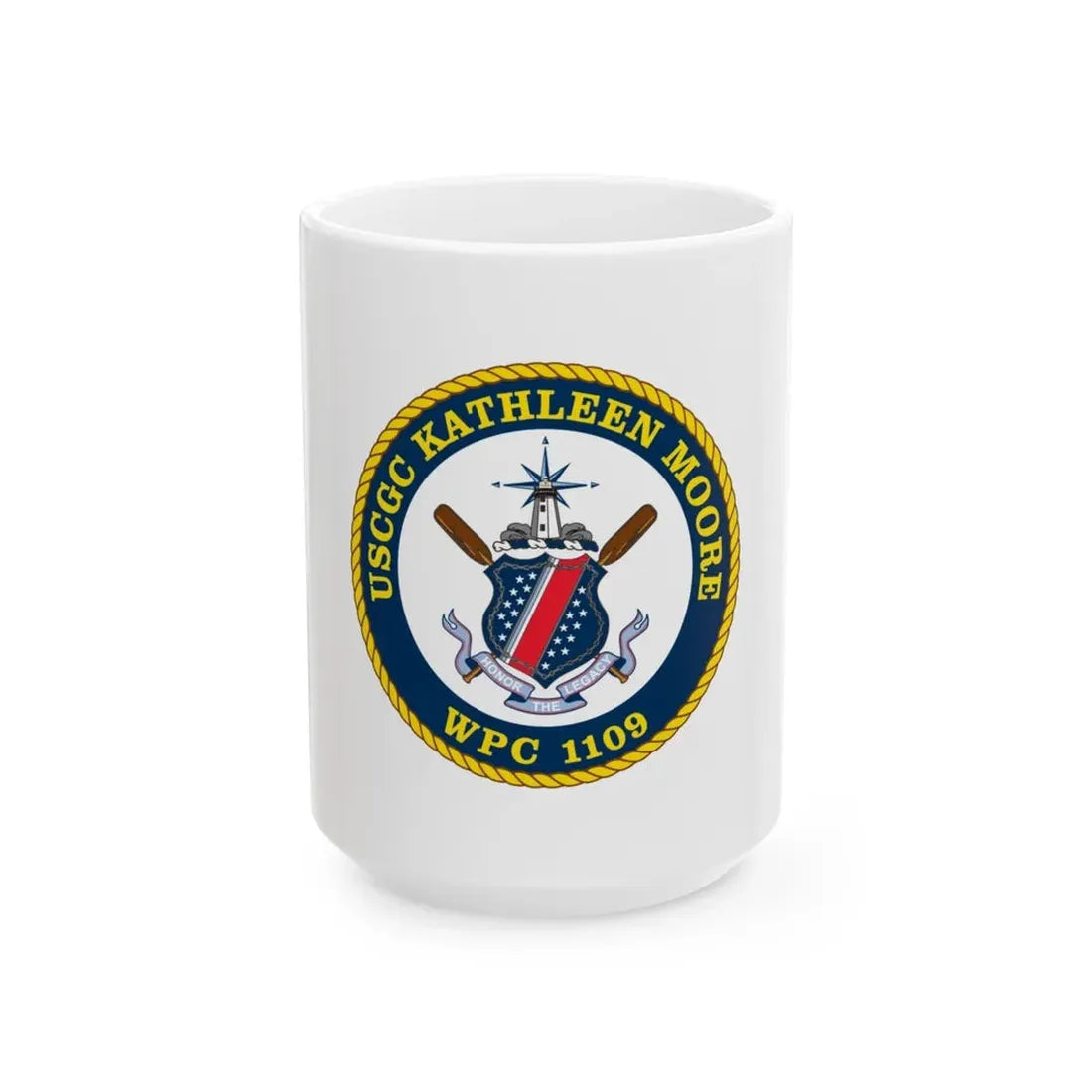 USCGC Kathleen Moore (U.S. Coast Guard) White Coffee Mug 15oz - Go Mug Yourself