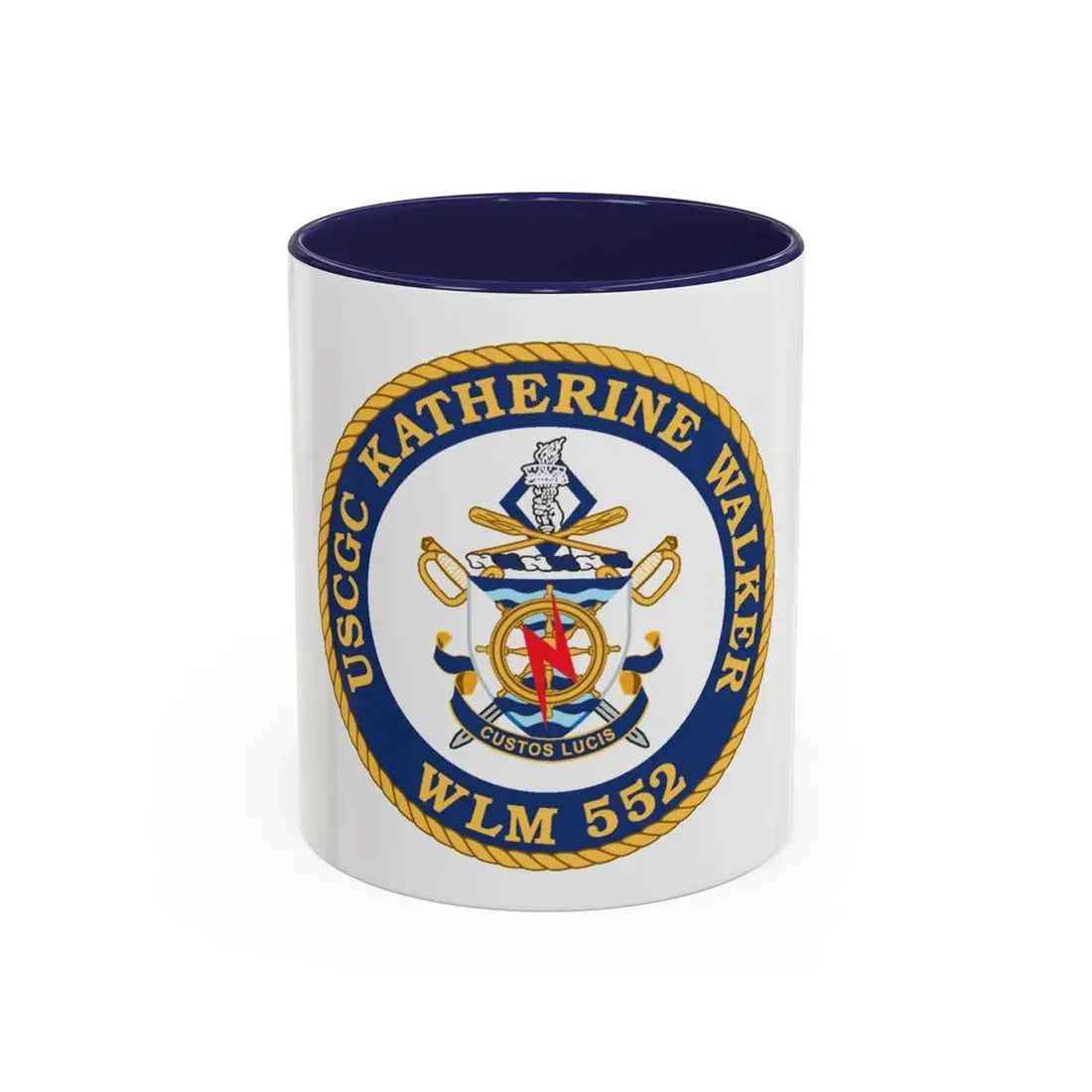 USCGC Kathrine Walker WLM 552 (U.S. Coast Guard) Accent Coffee Mug 11oz Navy - Go Mug Yourself
