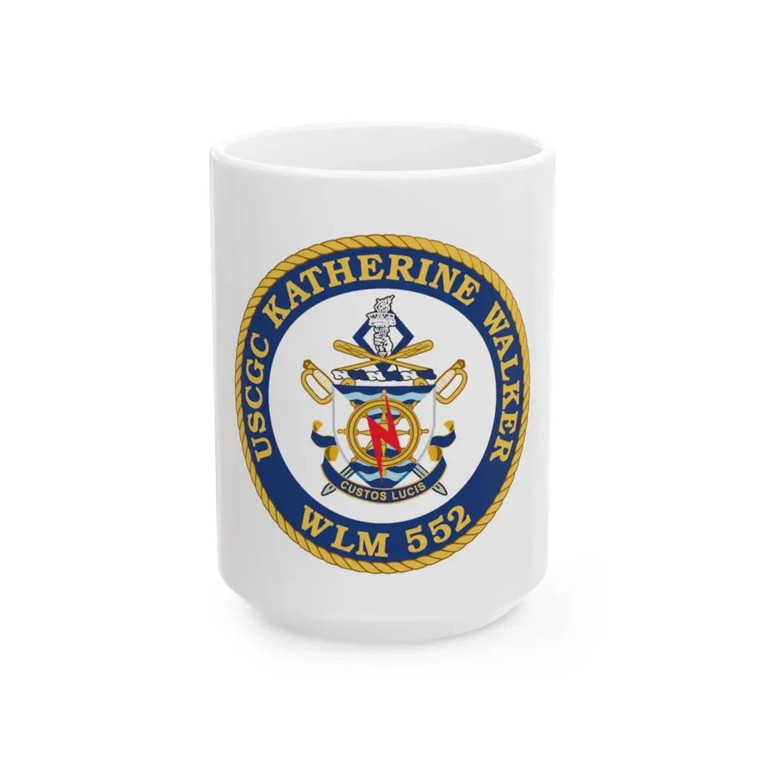 USCGC Kathrine Walker WLM 552 (U.S. Coast Guard) White Coffee Mug 15oz - Go Mug Yourself