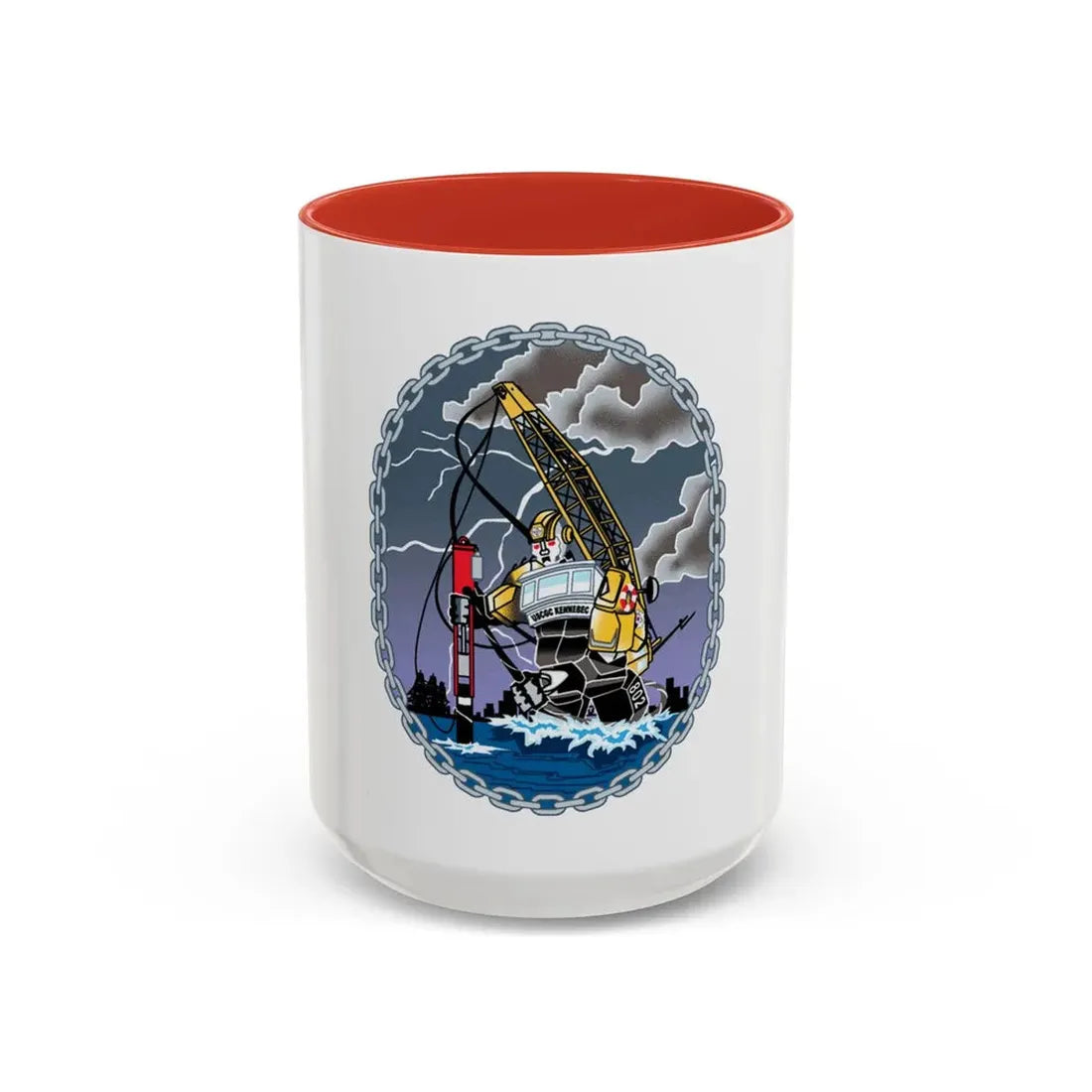 USCGC KENNEBEC (U.S. Coast Guard) Accent Coffee Mug 15oz Red - Go Mug Yourself
