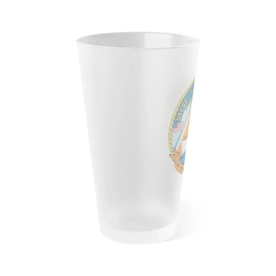 USCGC Key Largo WPB 1324 1 (U.S. Coast Guard) Frosted Pint Glass 16oz - Go Mug Yourself