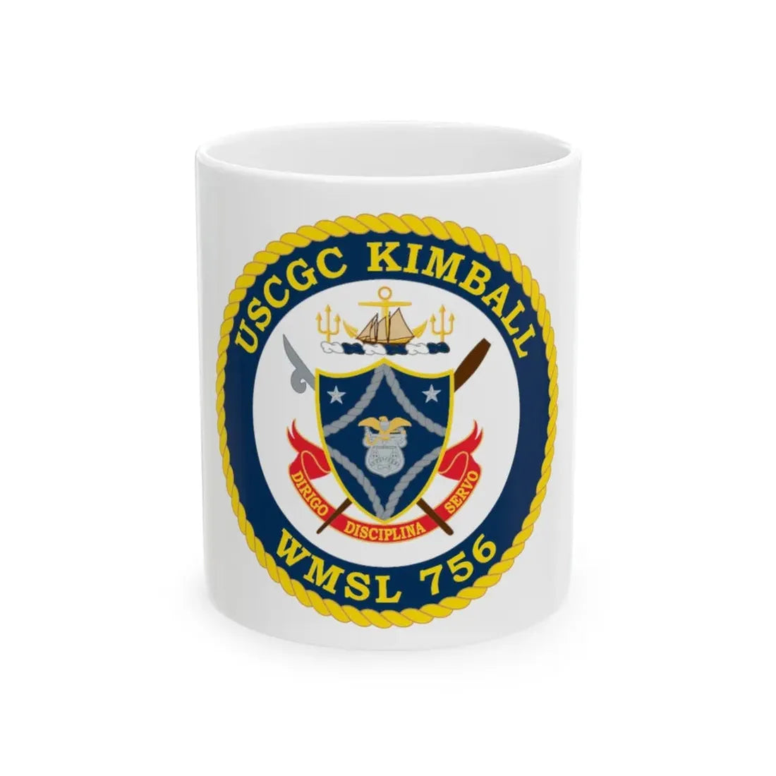 USCGC Kimball WMSL 756 (U.S. Coast Guard) White Coffee Mug 11oz - Go Mug Yourself