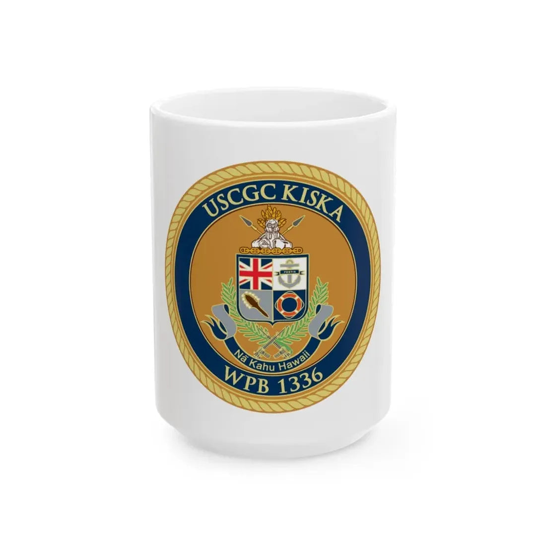 USCGC Kiska WPB 1336 (U.S. Coast Guard) White Coffee Mug 15oz - Go Mug Yourself