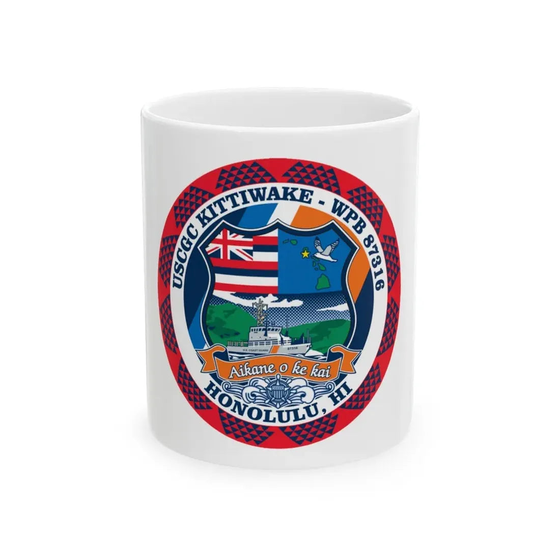 USCGC Kittiwake WPB 87316 (U.S. Coast Guard) White Coffee Mug 11oz - Go Mug Yourself
