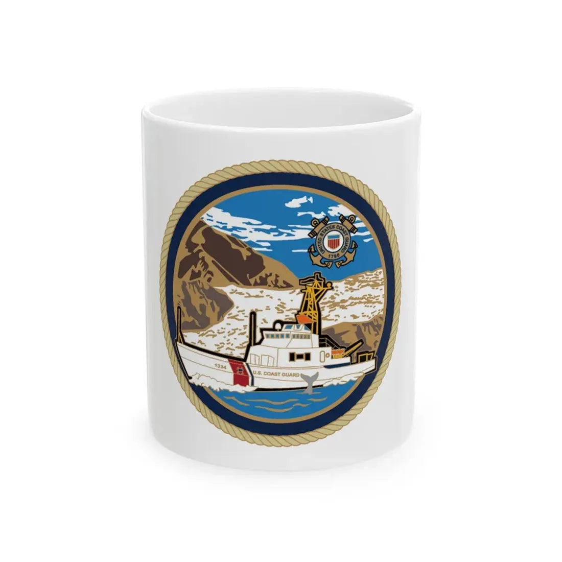 USCGC Liberty Boat (U.S. Coast Guard) White Coffee Mug 11oz - Go Mug Yourself