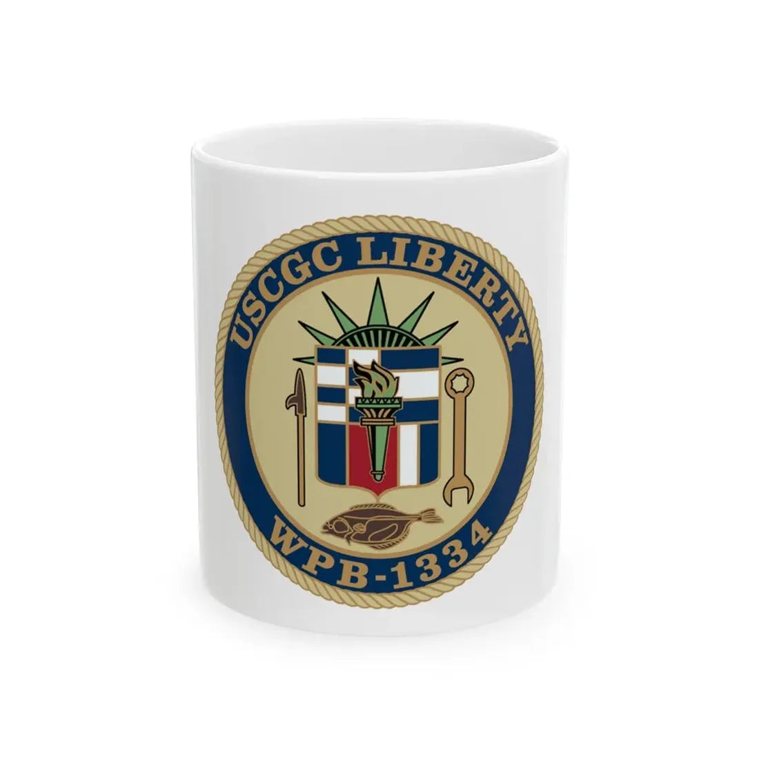 USCGC Liberty WPB 1334 (U.S. Coast Guard) White Coffee Mug 11oz - Go Mug Yourself