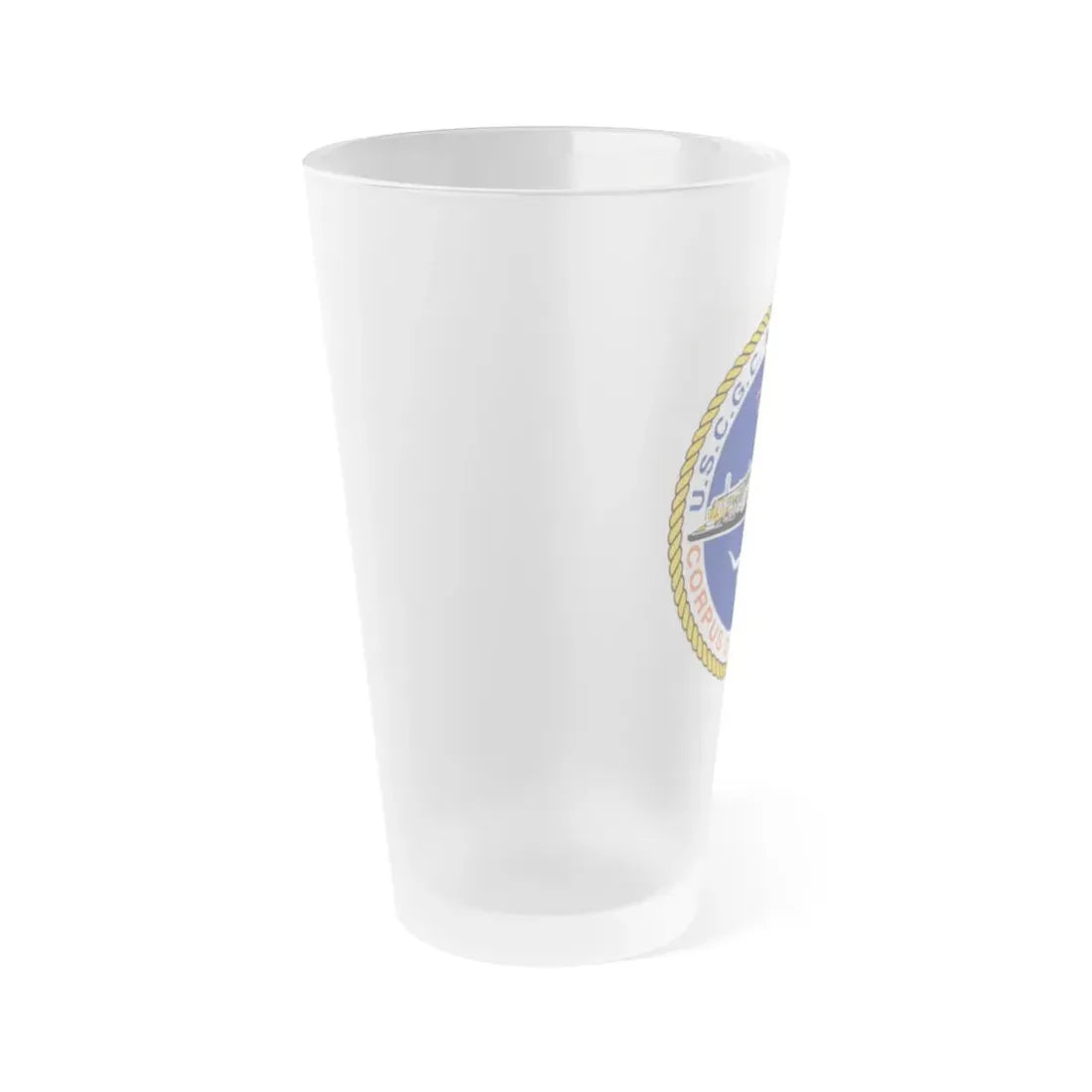 USCGC Mallet 75304 (U.S. Coast Guard) Frosted Pint Glass 16oz - Go Mug Yourself