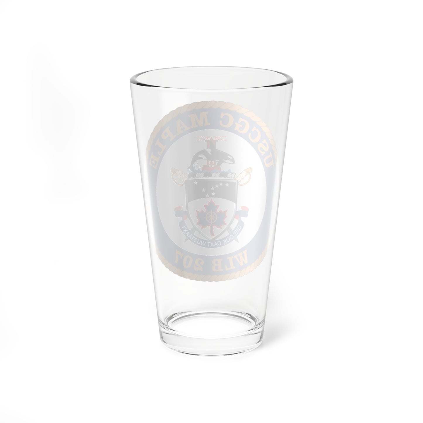 USCGC Maple WLB 207 1 (U.S. Coast Guard) Pint Glass 16oz-Go Mug Yourself