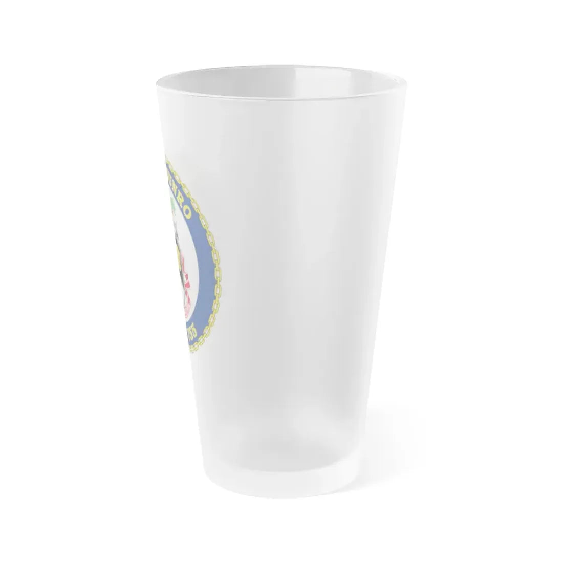 USCGC Munro WMSL 755 (U.S. Coast Guard) Frosted Pint Glass 16oz - Go Mug Yourself